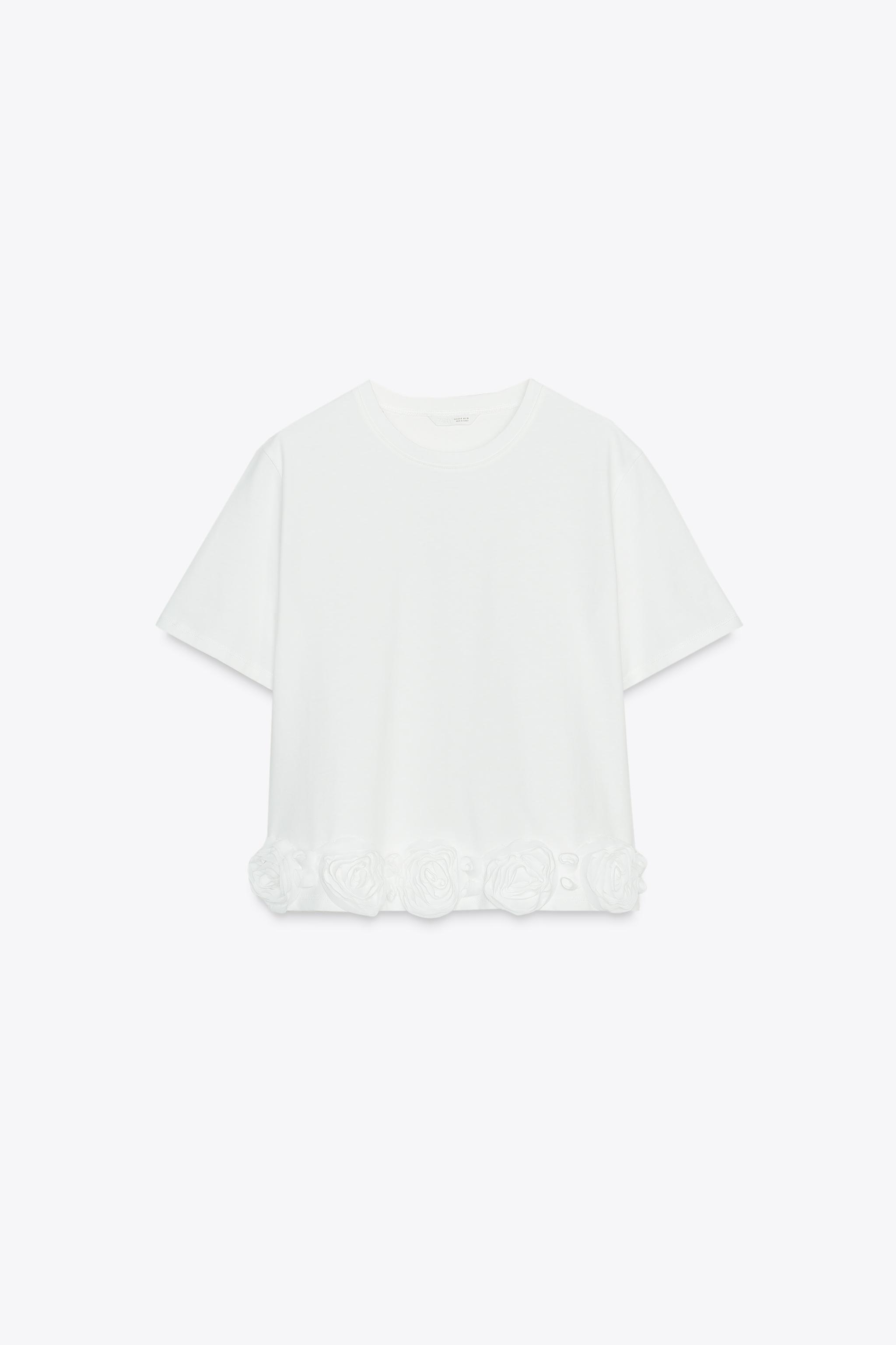 TEXTURED ROSE T-SHIRT