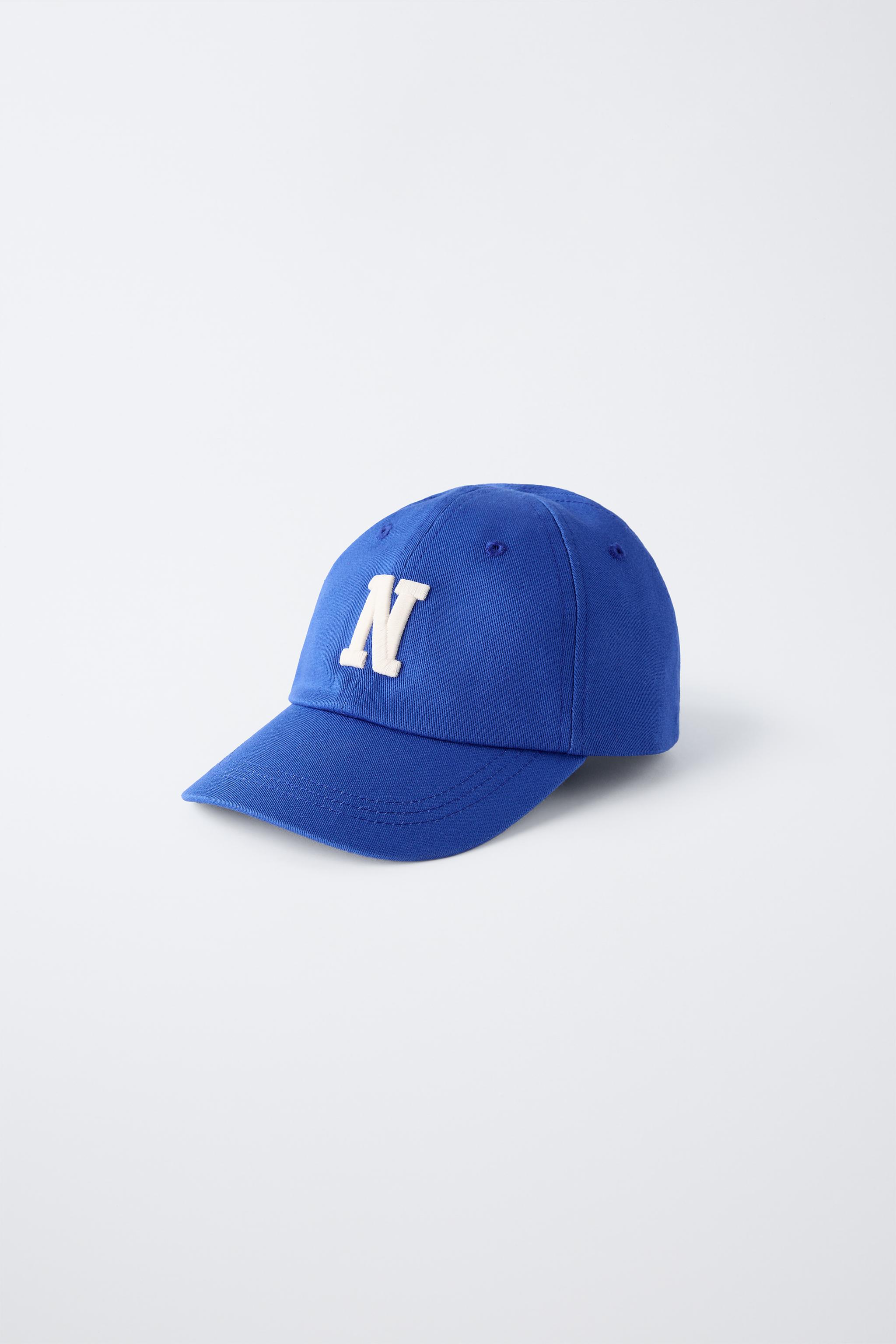 INITIAL EMBROIDERED CAP - Ink blue | ZARA United States