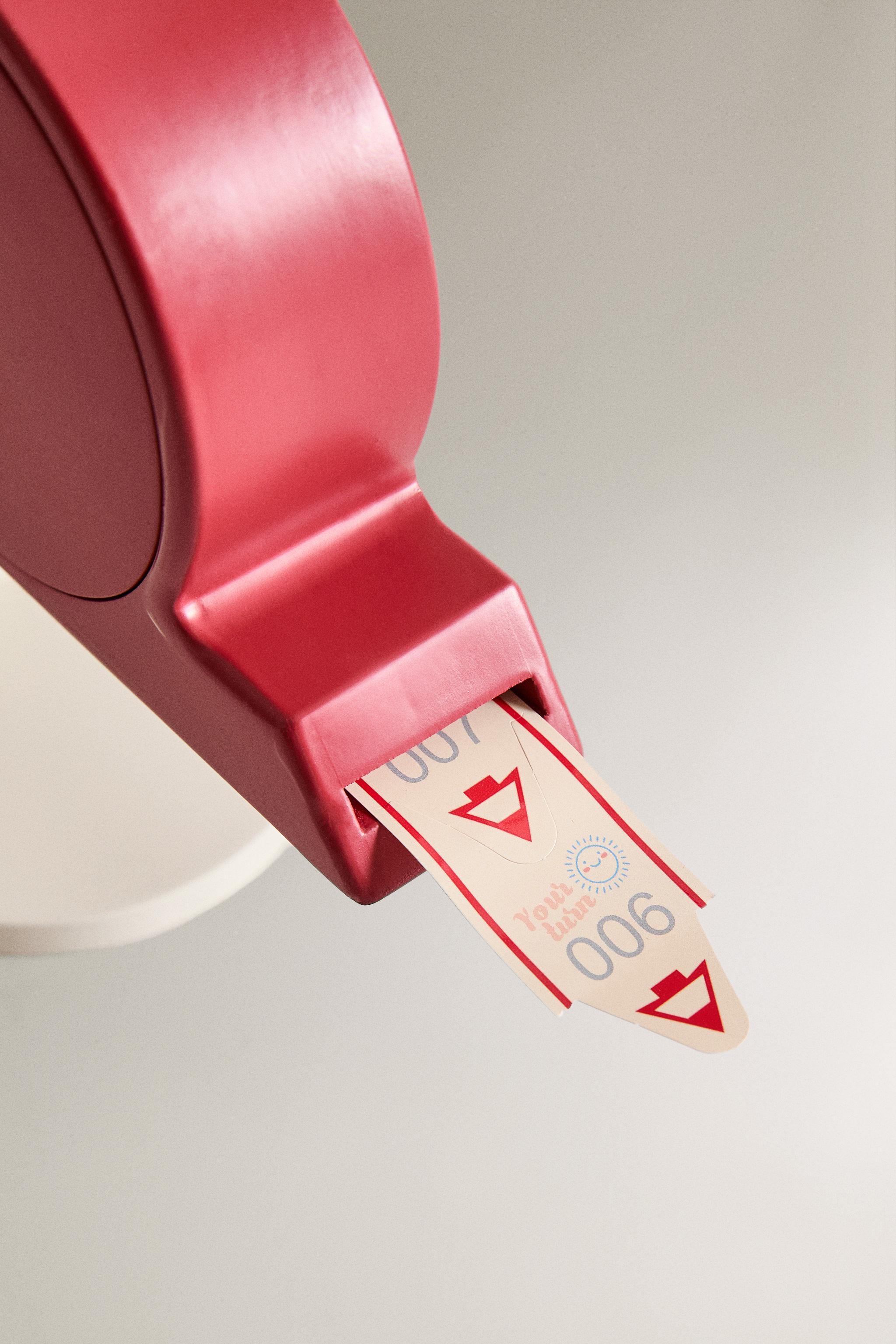 KIDS TICKET DISPENSER TOY — Red