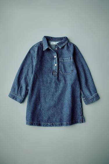 Zaras DENIMKLÄNNING - Blå