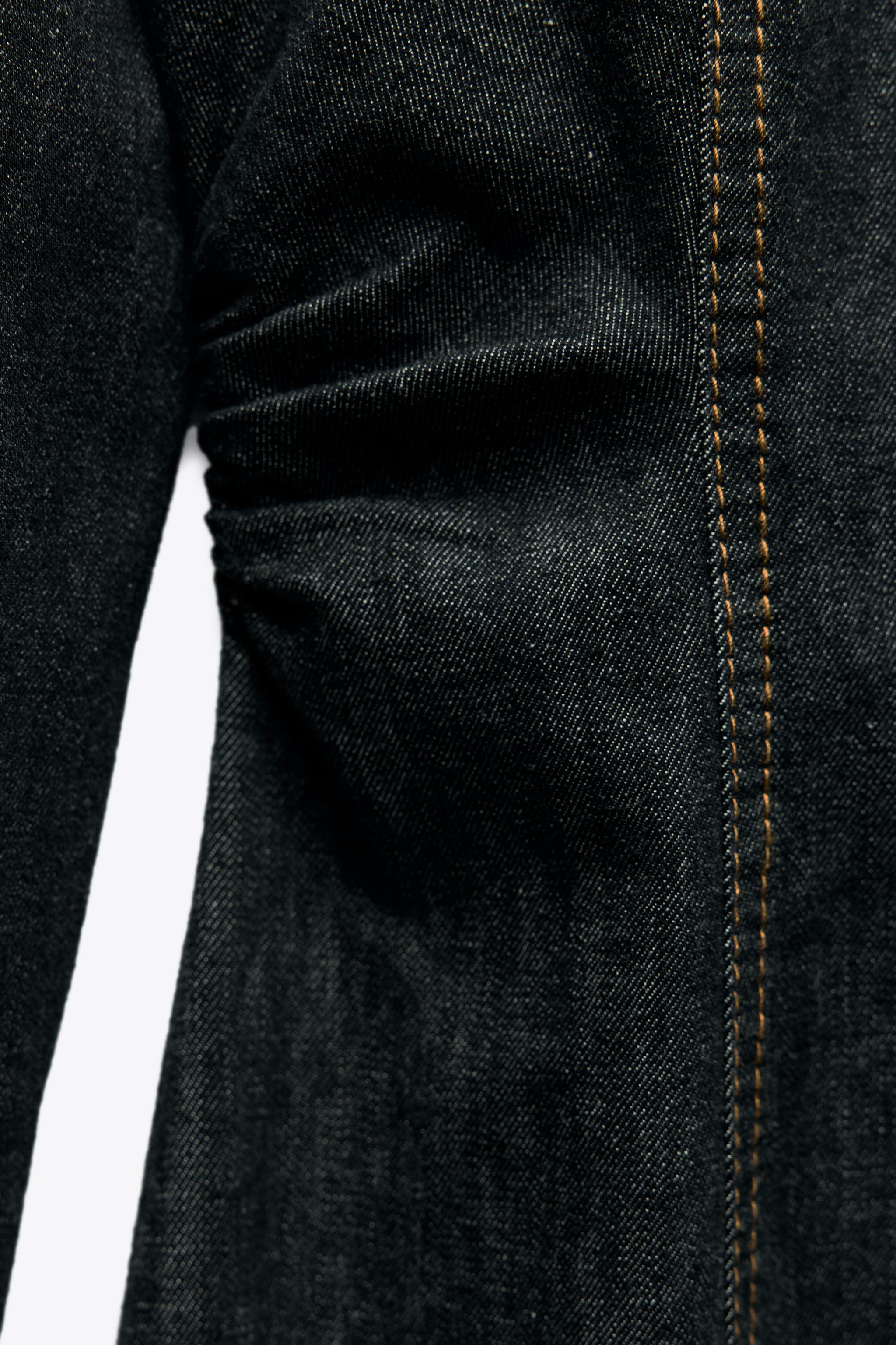 ZARA ミディ丈デニムドレス 2270/576 ミディ丈デニムドレス - ブラック | ZARA Japan / 日本
