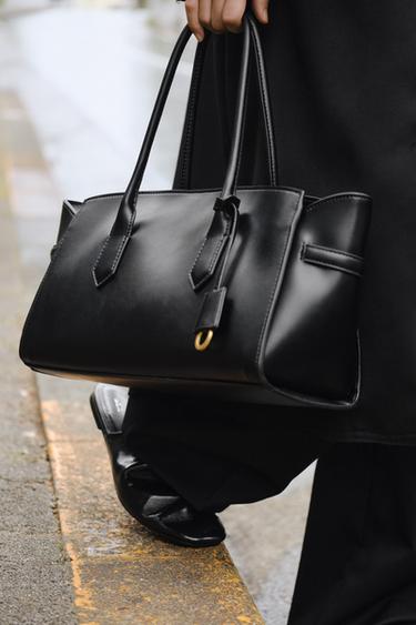 ELONGATED TOTE BAG - Black by Zara - Image 0