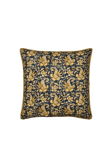 CAPA DE ALMOFADA COM ESTAMPA FLORAL - Azul da Zara