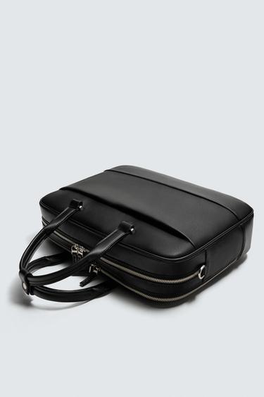 TEXTURE BRIEFCASE - Black by Zara - Image 4