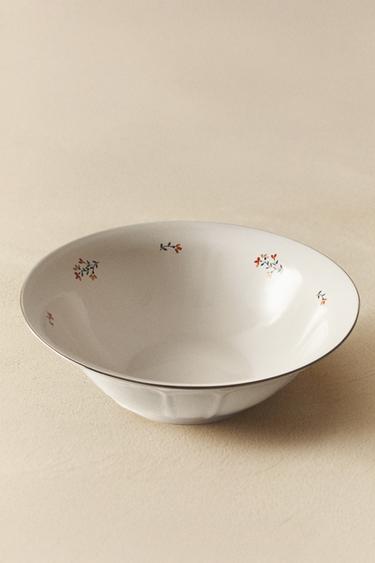 SALADIER PORCELAINE FLORAL - Crème de Zara - Image 5