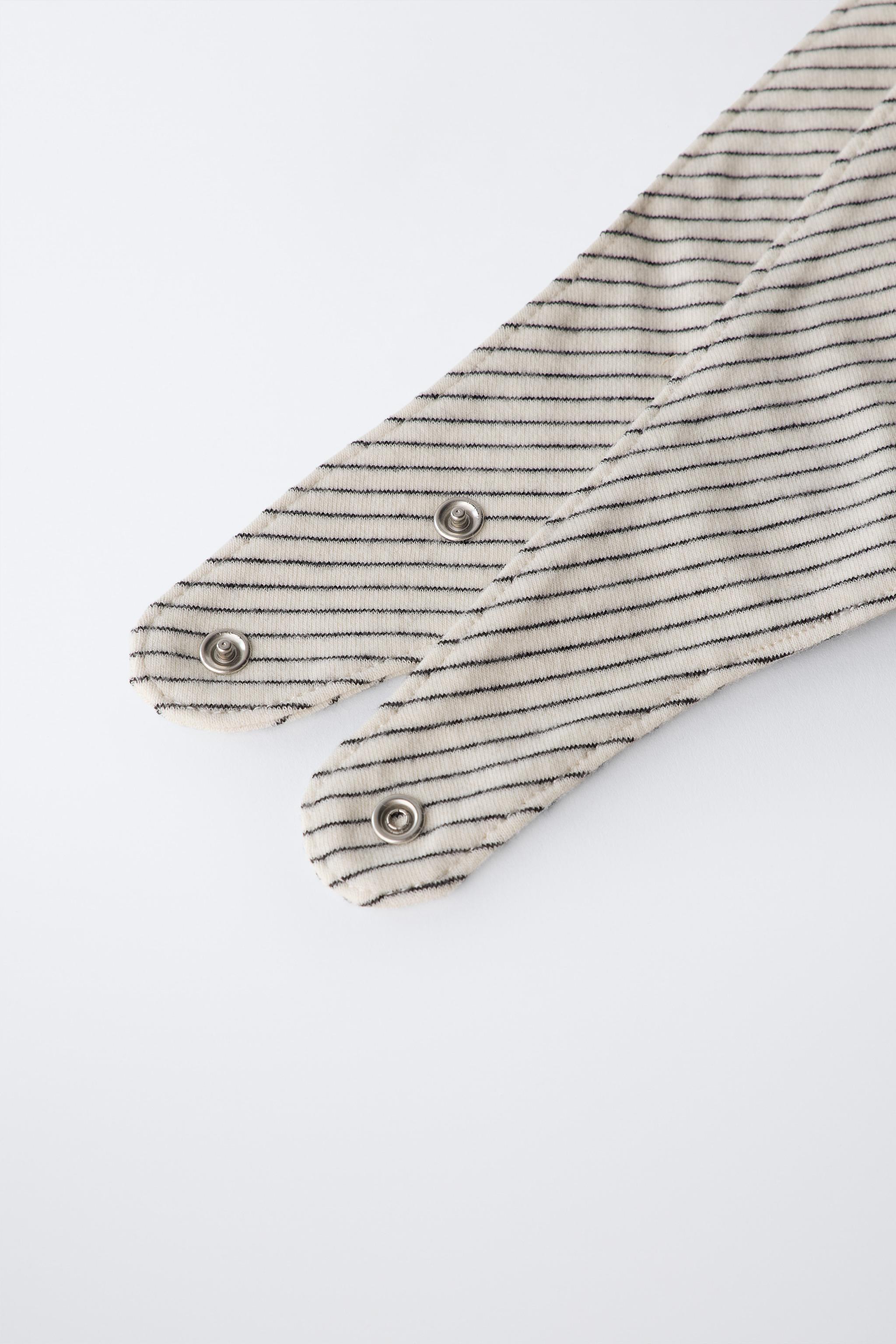 STRIPED HAT AND BIB SET