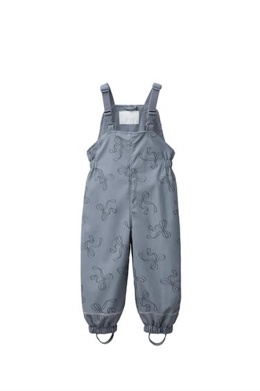 PETO ENGOMADO ESTAMPADO WATER RESISTANT FORRO POLAR - Azul medio de Zara