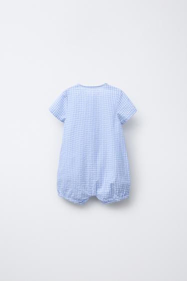 BARBOTEUSE À CARREAUX VICHY - Bleu de Zara - Image 1