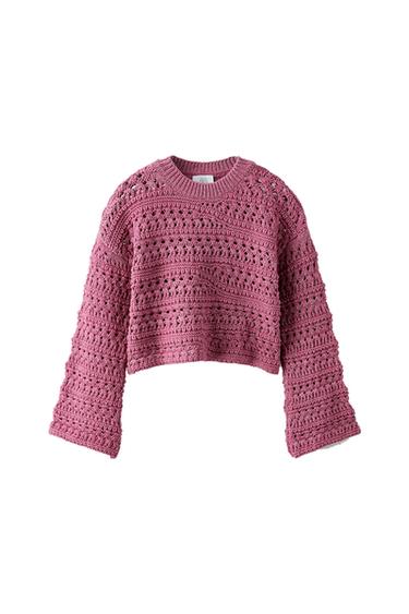 CROP STRUCTURED SWEATER