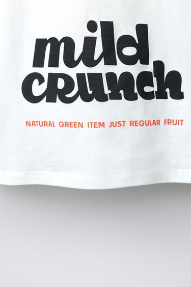 APPLE PRINT T-SHIRT - Light lime green by Zara - Image 3