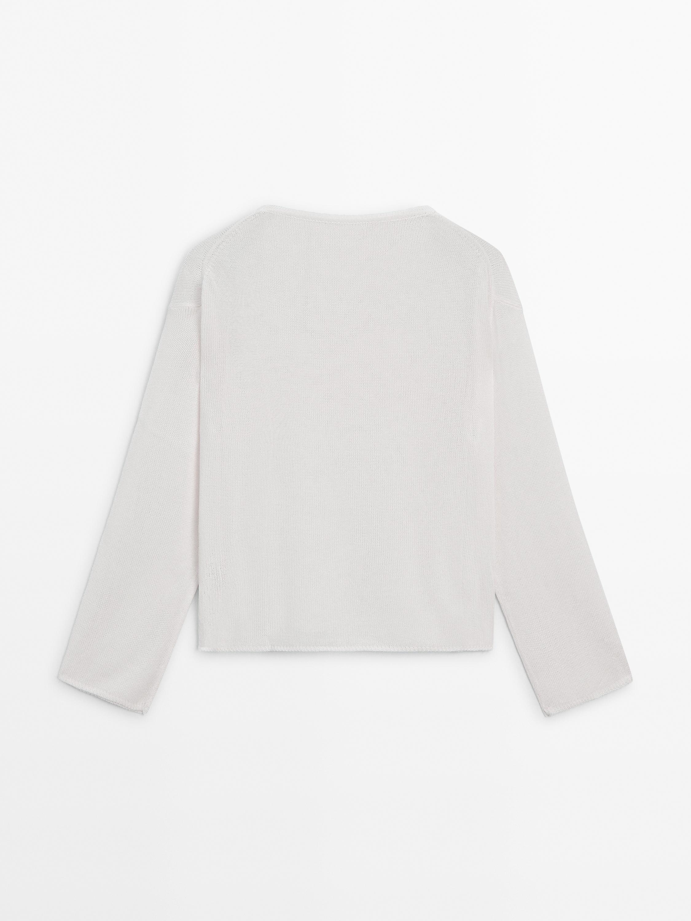 Ivory Soft Life Cable Knit Sweater Top