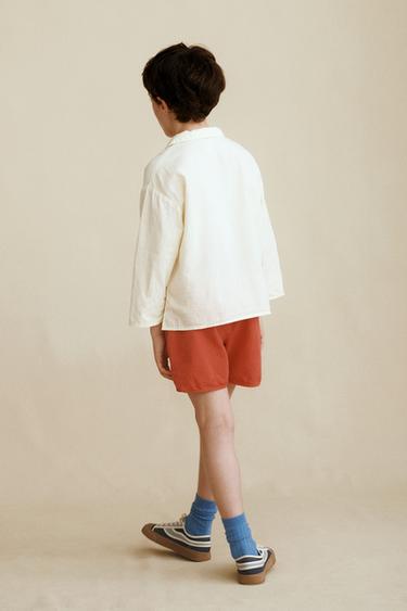 SHORT UNI CRÉÉ PAR CARAMEL LONDON X ZARA - Rouge de Zara - Image 5