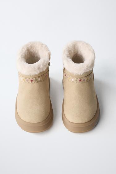 BOTTES BRODÉES - Marron de Zara - Image 3