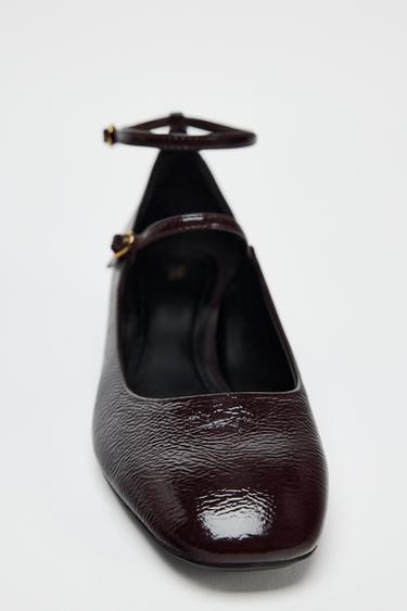 CHAUSSURES À TALONS DOUBLE BRACELET - Marron de Zara - Image 3
