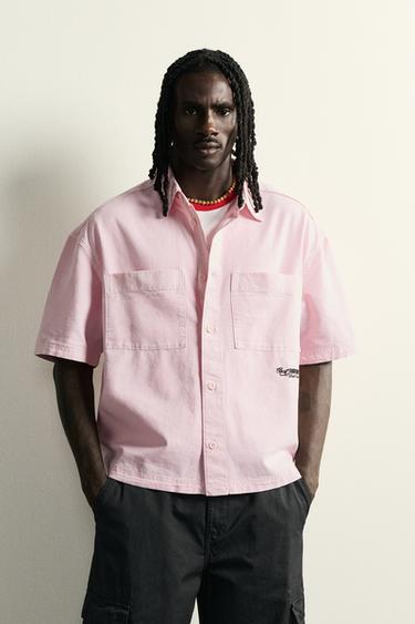 COMBINED RELAXED FIT SHIRT - Pink by Zara