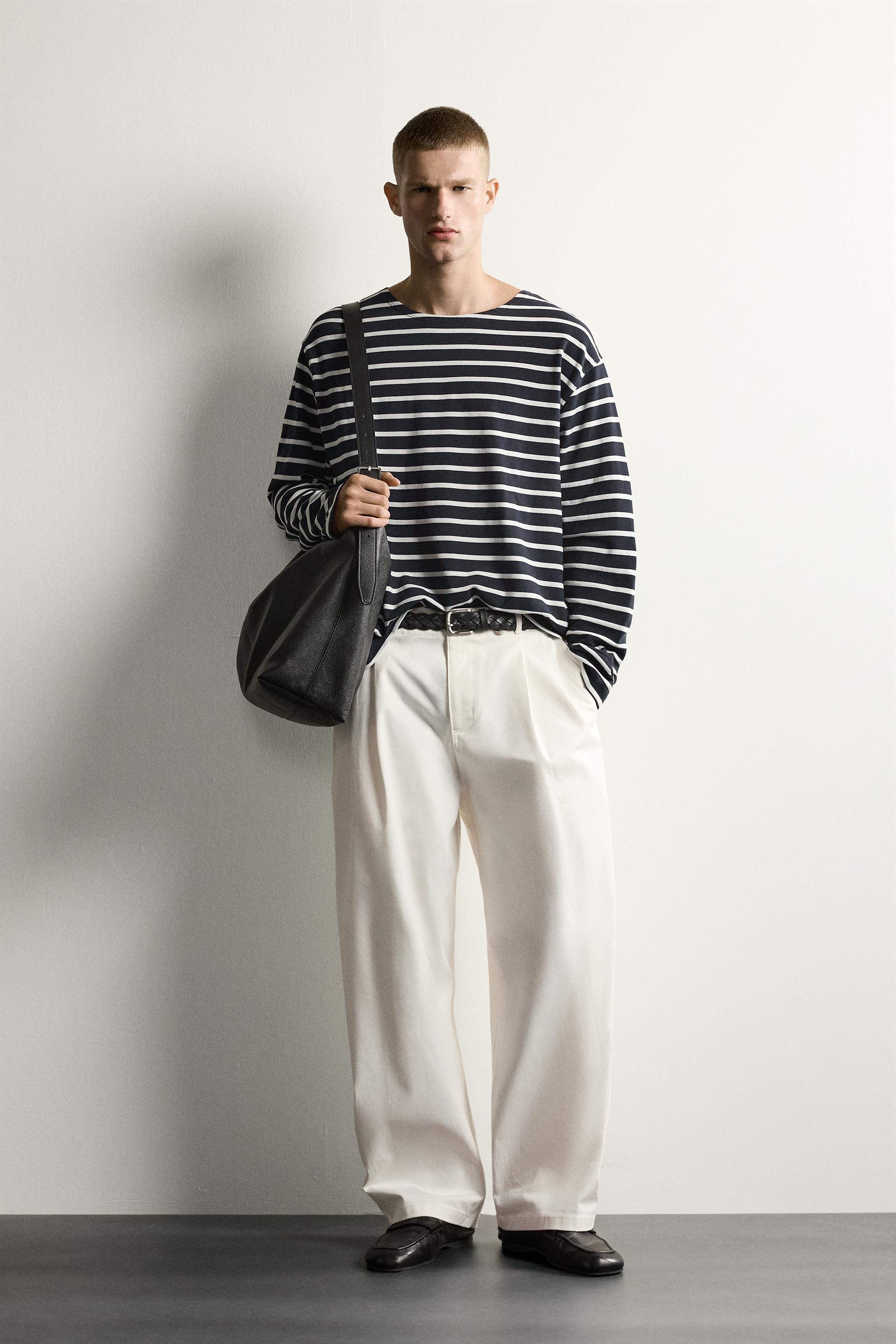 STRIPED JACQUARD T-SHIRT AARON LEVINE X ZARA
