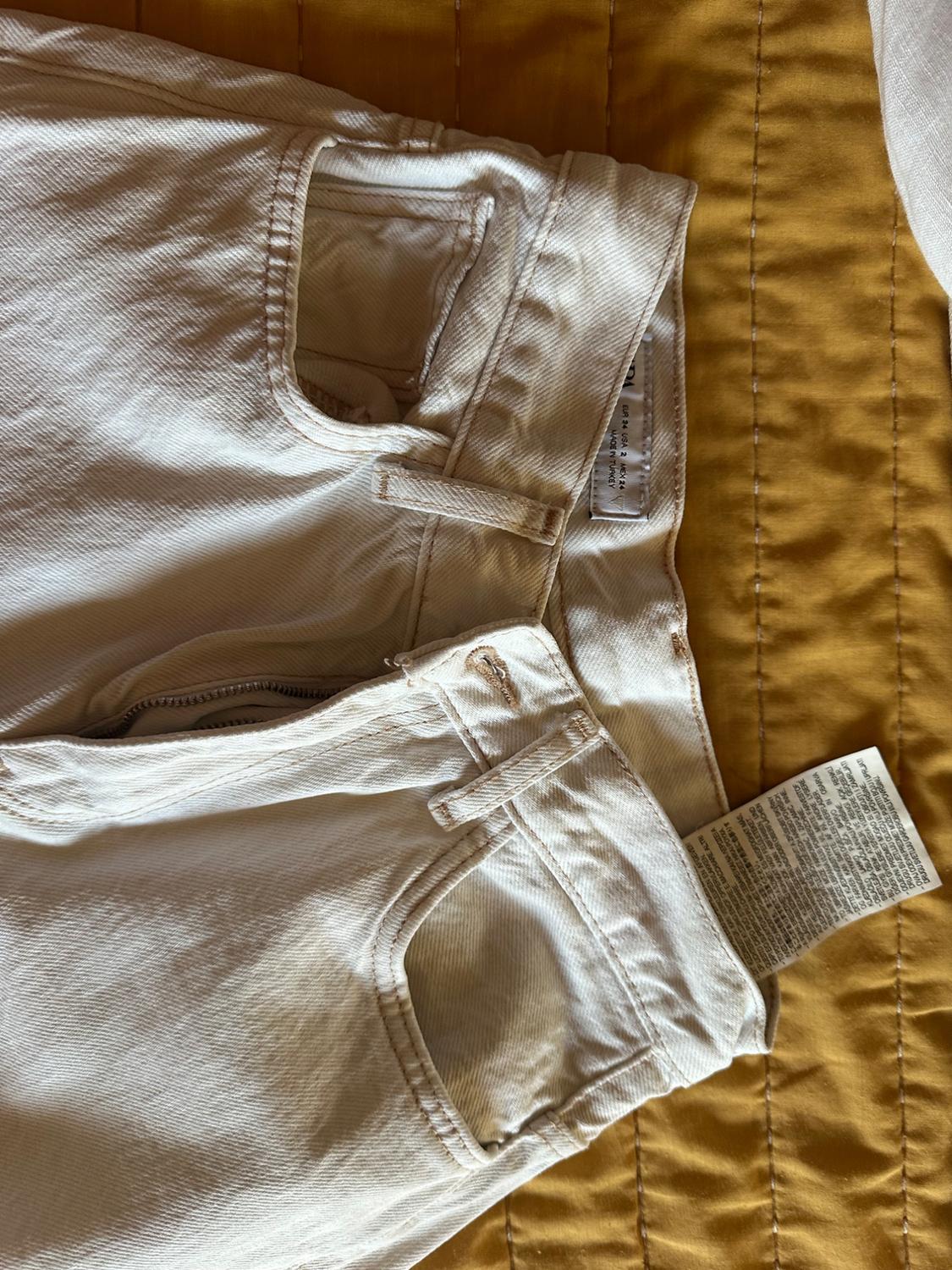 TRF HIGH-WAIST TURN-UP JEANS - Image 2