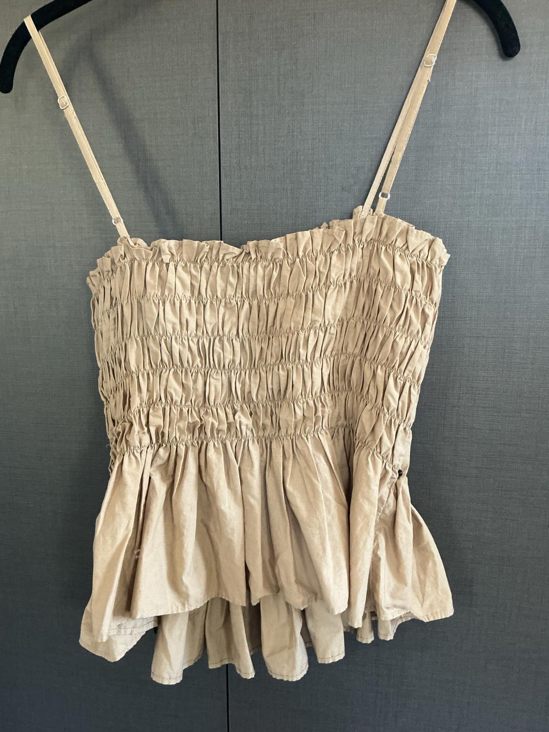 BEADED POPLIN TOP - Image 2