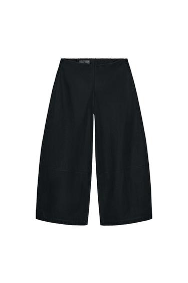 بنطلون كولوت - أسود الخاص بـ Zara