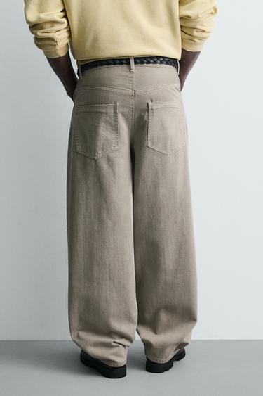 RELAXED FIT TROUSERS WITH WRAP FASTENING - Light grey by Zara - Image 2