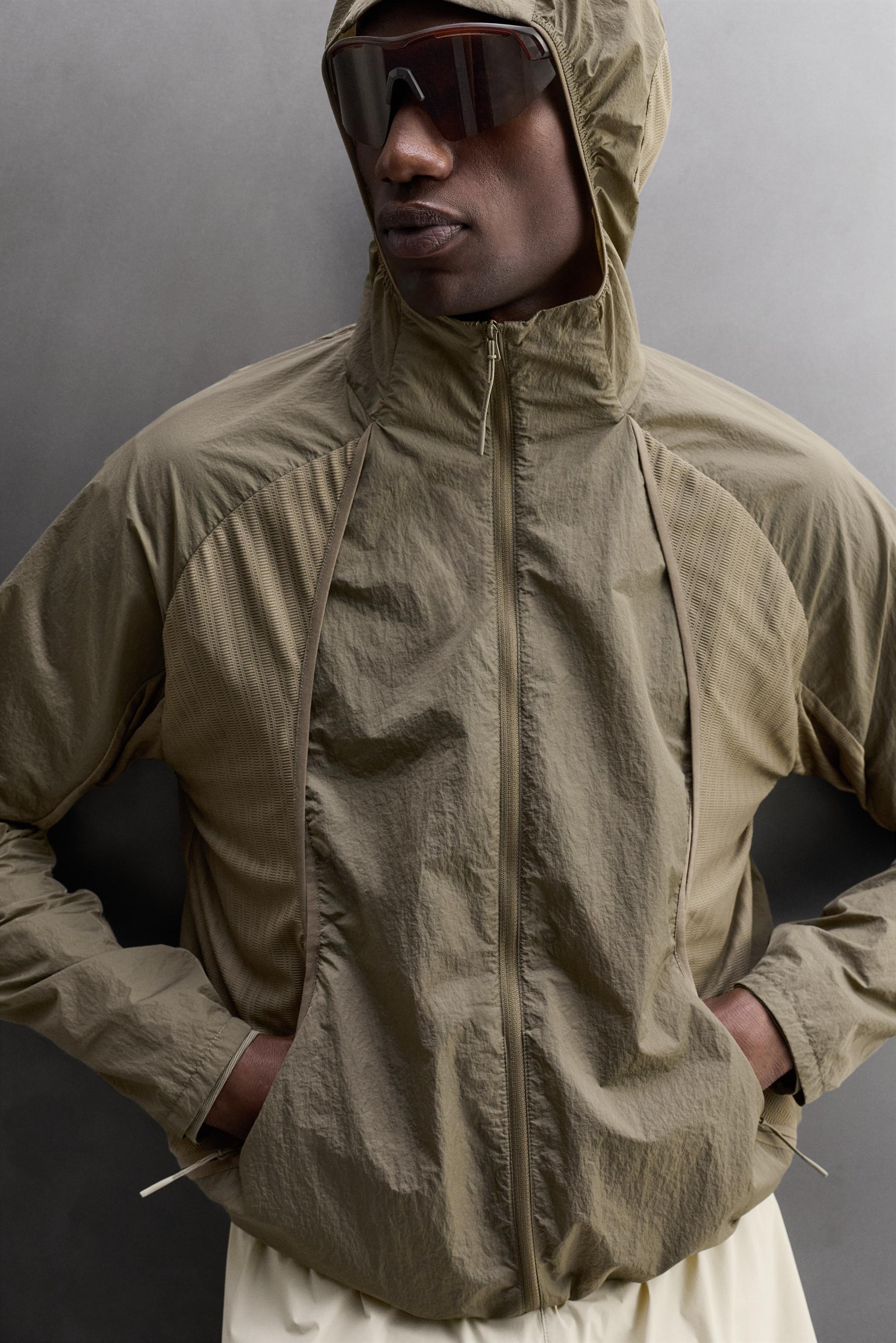Мужские куртки Zara RUNNING WIND BREAKER WITH VENTS — фото 5