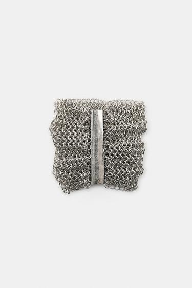 WIDE METAL BRACELET - Silver by Zara - Image 2