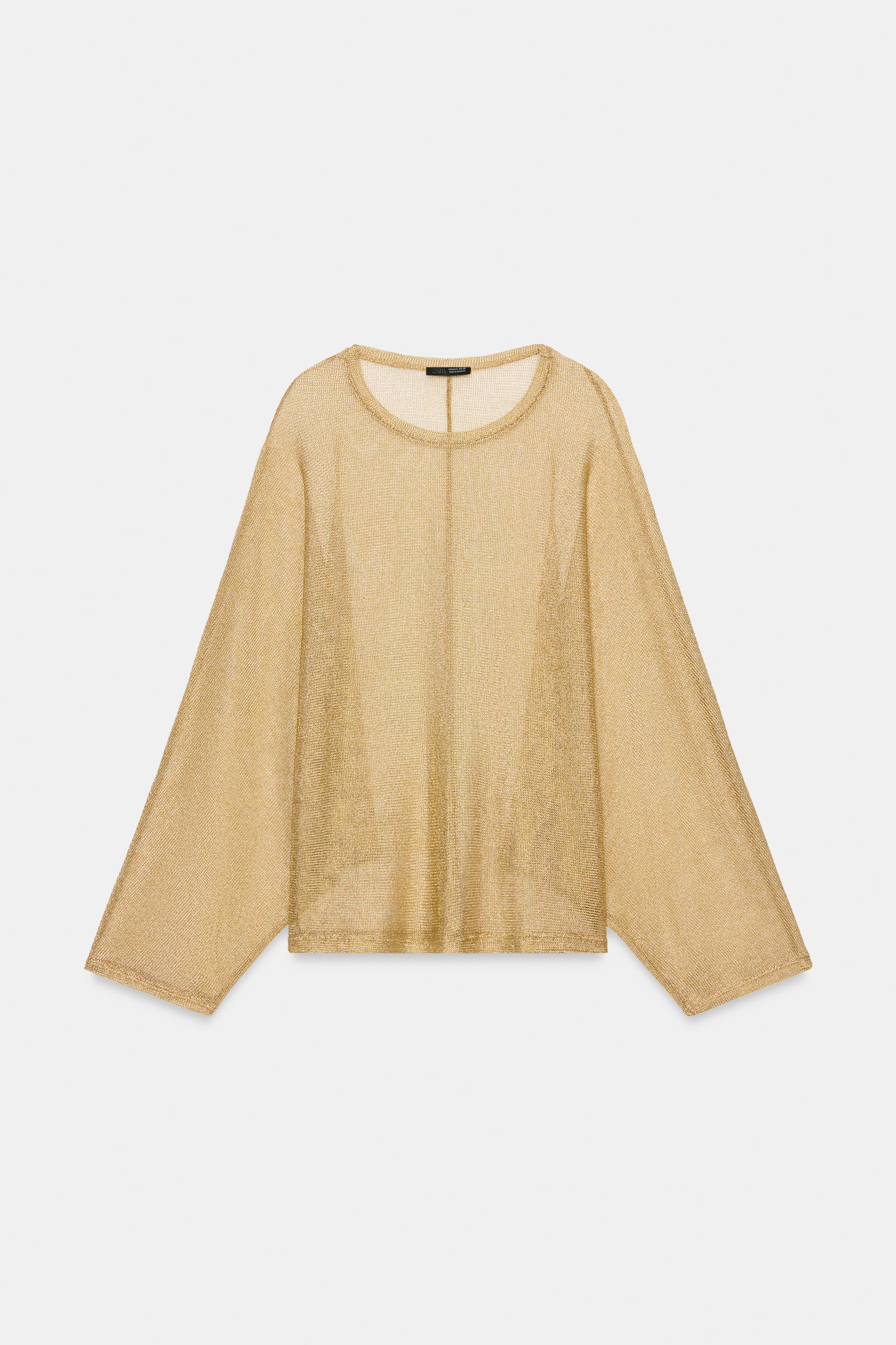 METALLIC THREAD TOP