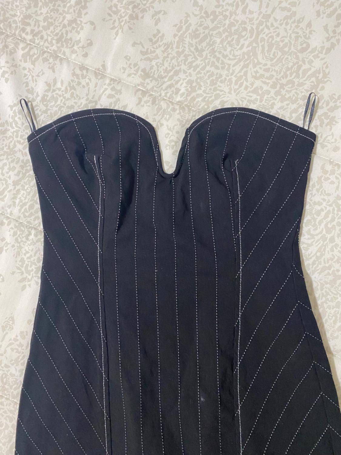 SHORT PINSTRIPED DRESS - Image 3