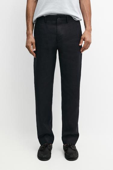 Linen suit trousers — Deep blue 1