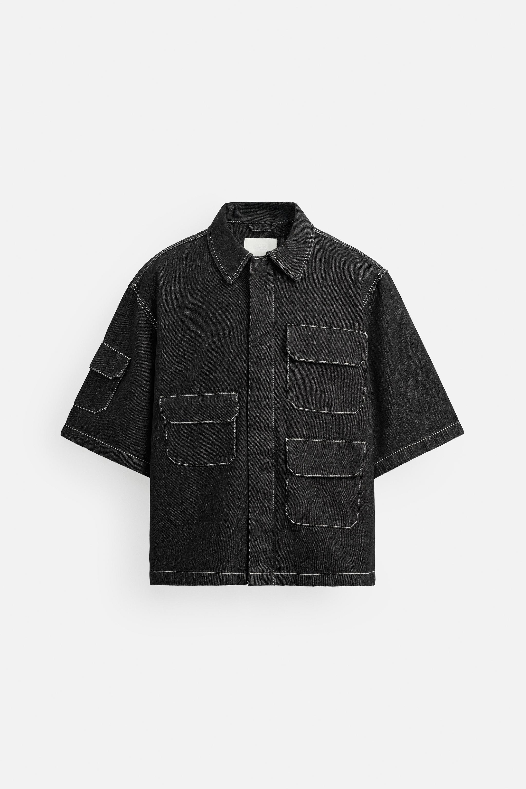 ポケット デニムシャツ - ブルー | ZARA Japan / 日本