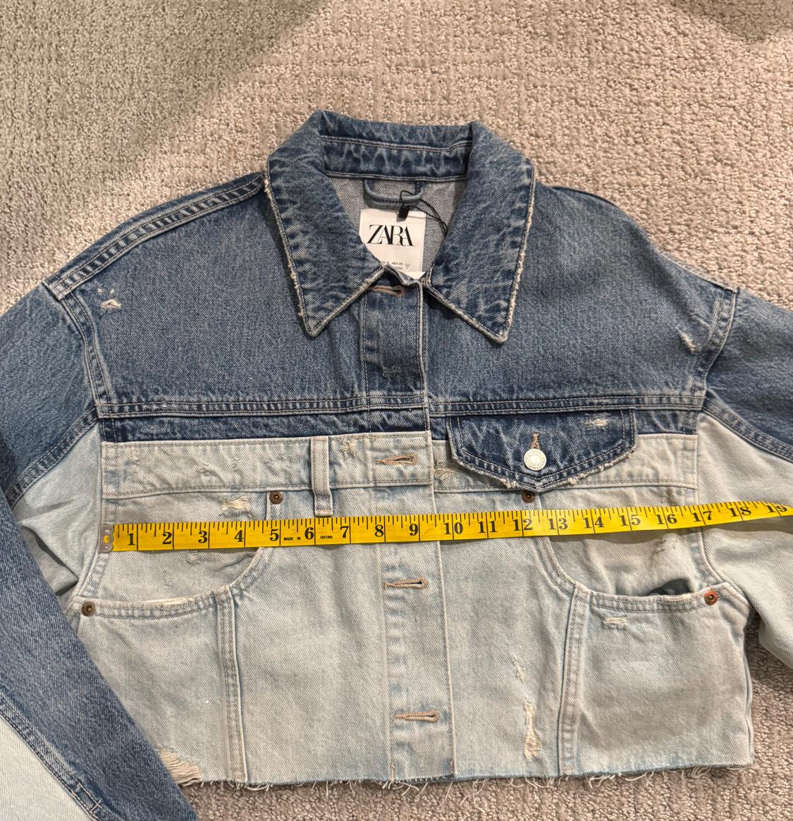 PATCHWORK TRF DENIM JACKET - Image 4
