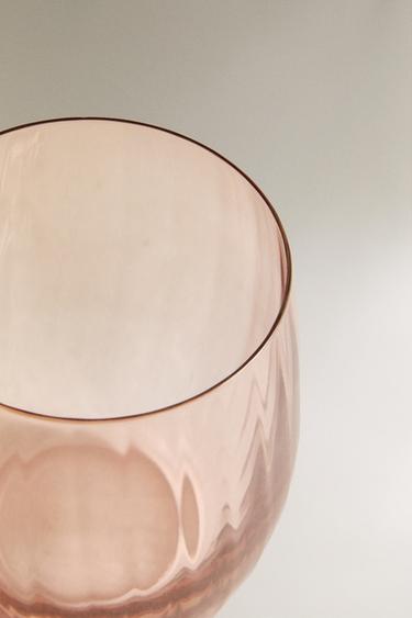 VERRE CRISTALLIN RELIEF - Rose de Zara - Image 1