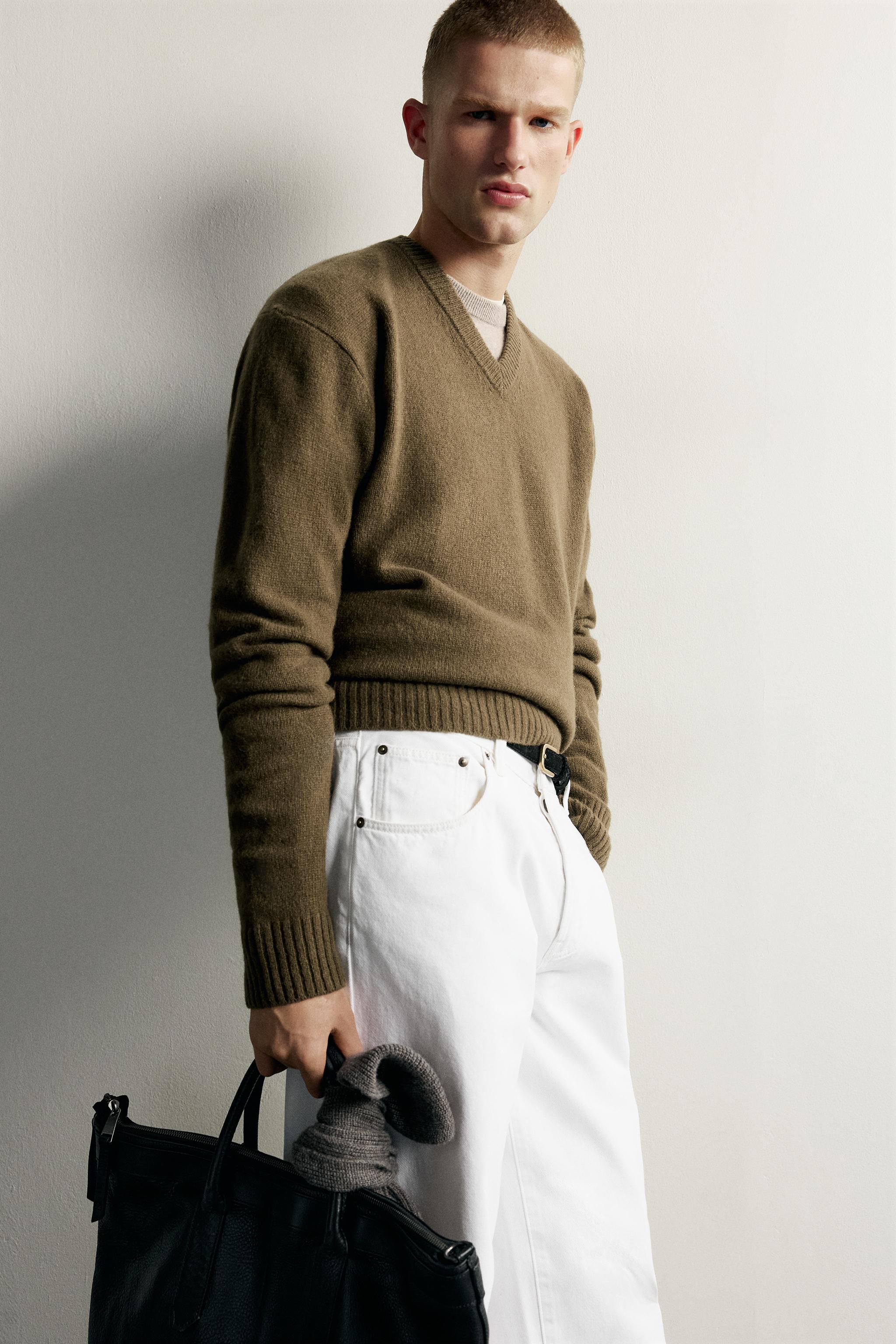 PULL 100 % LAINE COL EN V