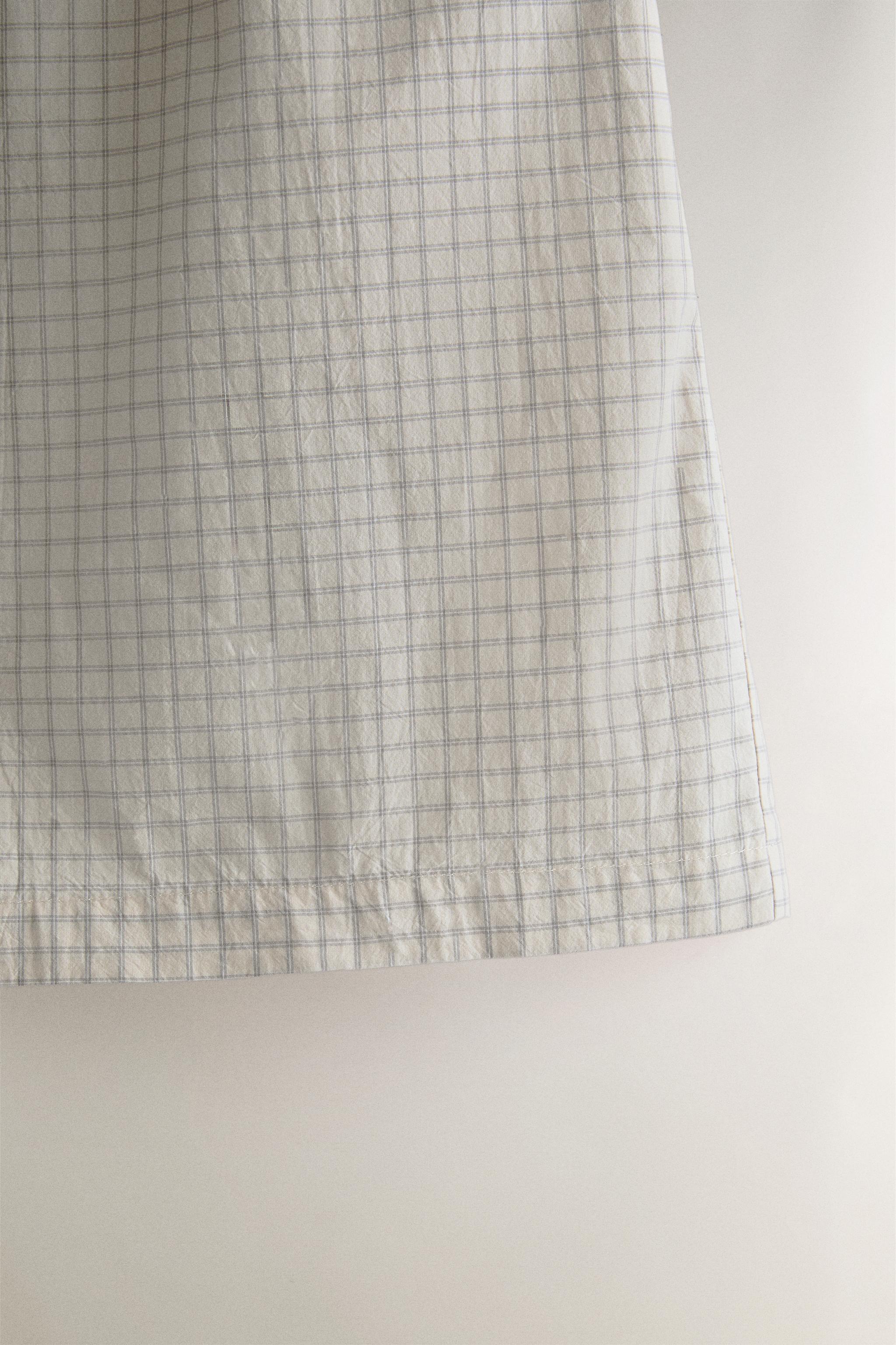 SHORT COTON À CARREAUX