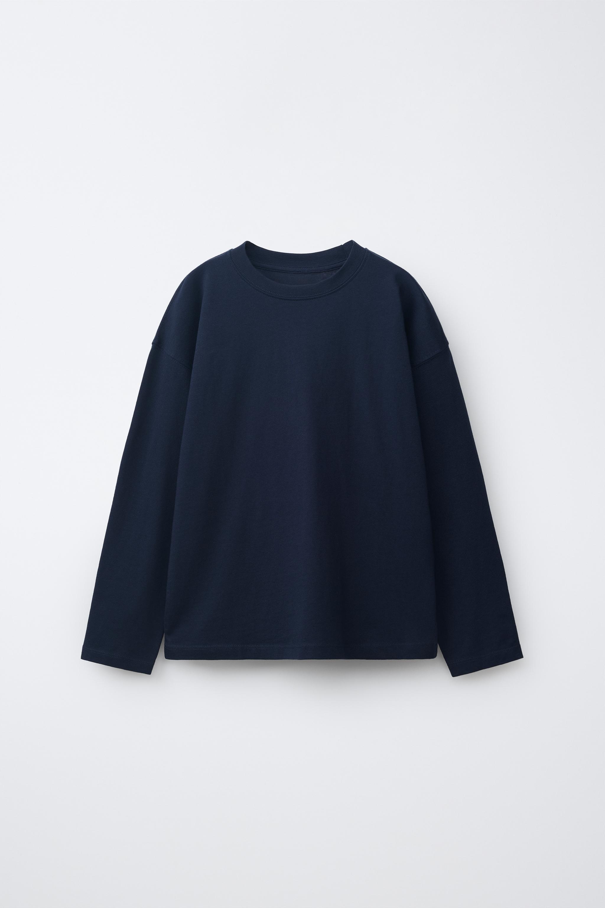 PLAIN T-SHIRT — Navy blue