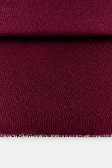 SOFT PLAIN SCARF - Maroon by Zara