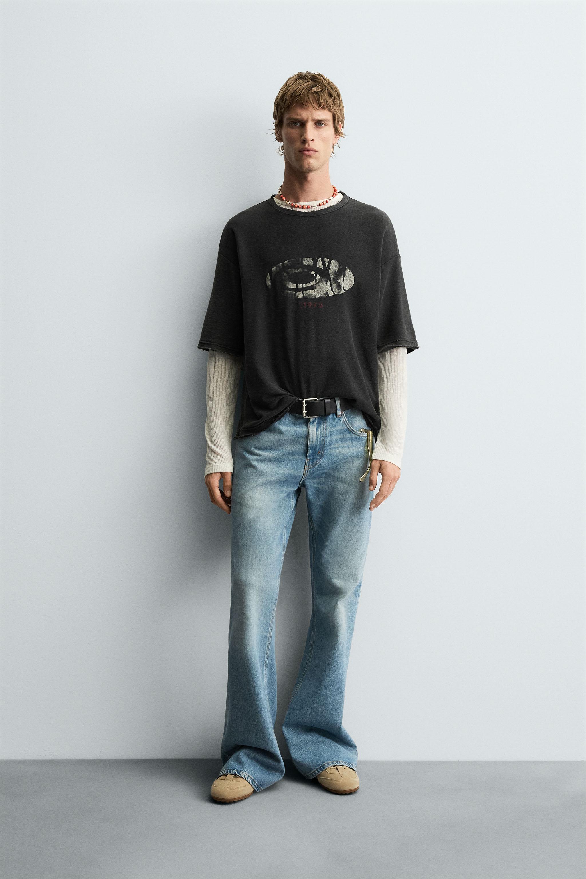 ★ドイツ発*ZARA*新作*ニットTシャツ/STRIPE-NAVY★ STRIPED KNIT T-SHIRT - Navy blue | ZARA Spain