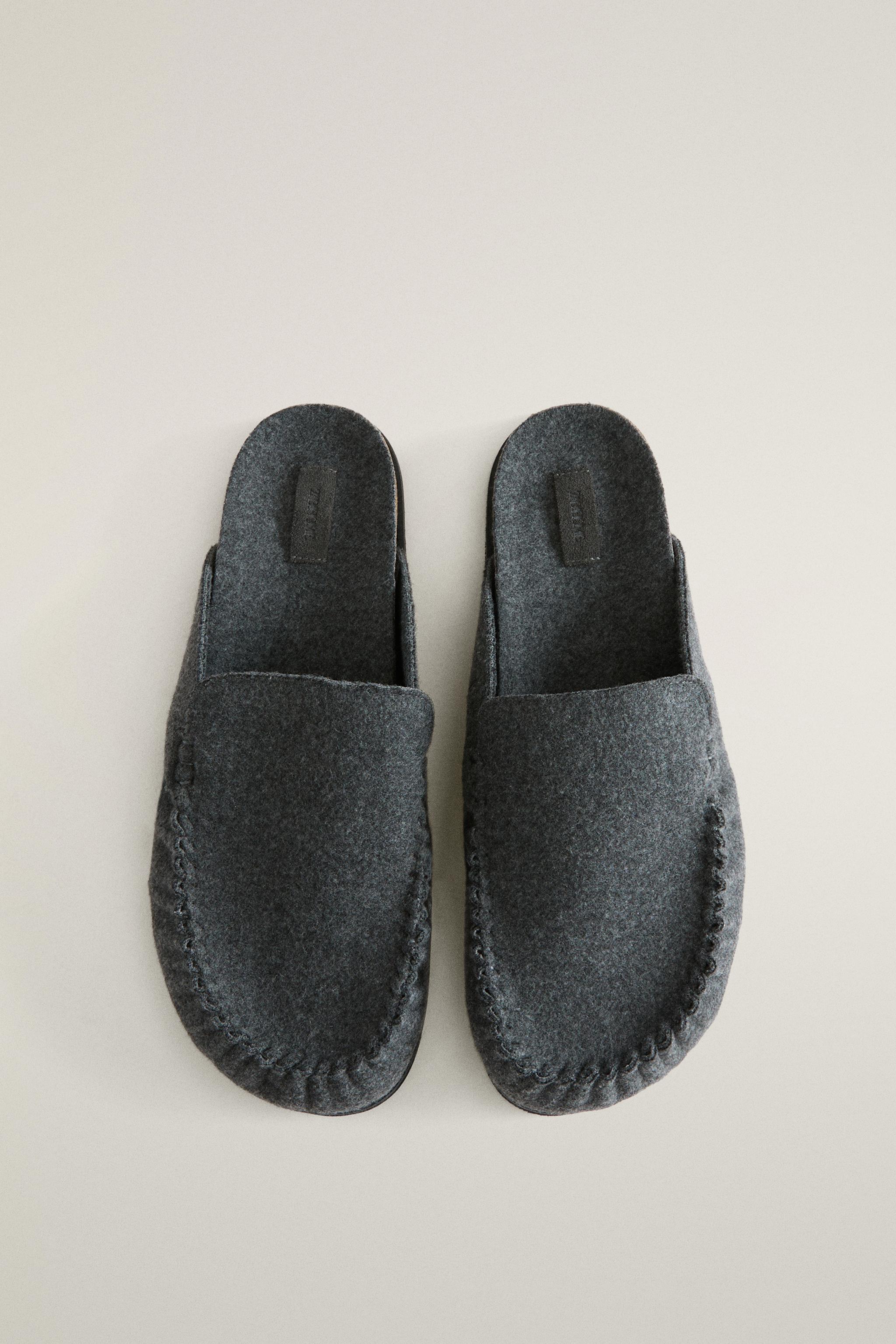 FELT MULE CLOG SLIPPERS