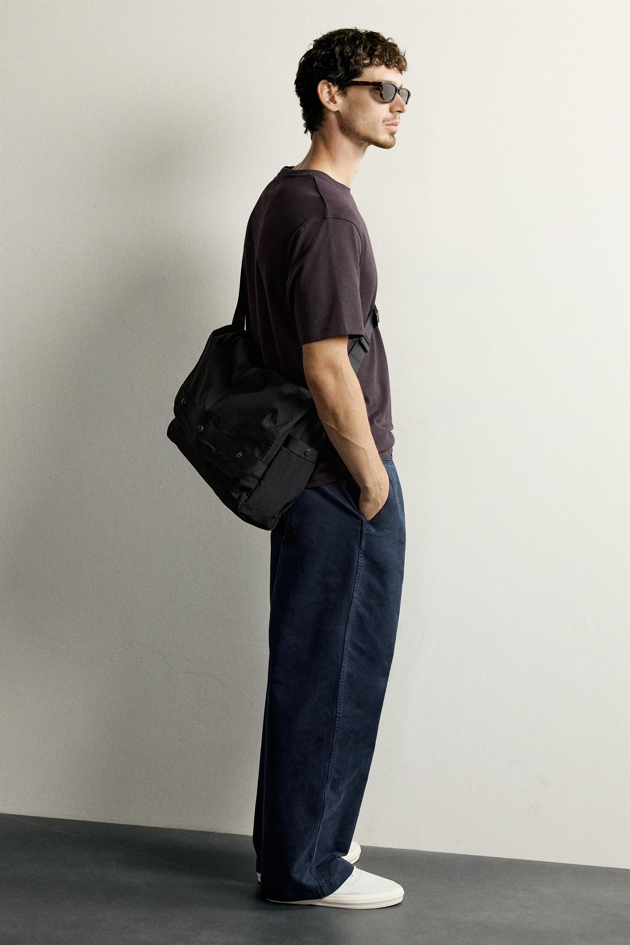 Мужские сумки Zara NYLON FLAP MESSENGER — фото 2