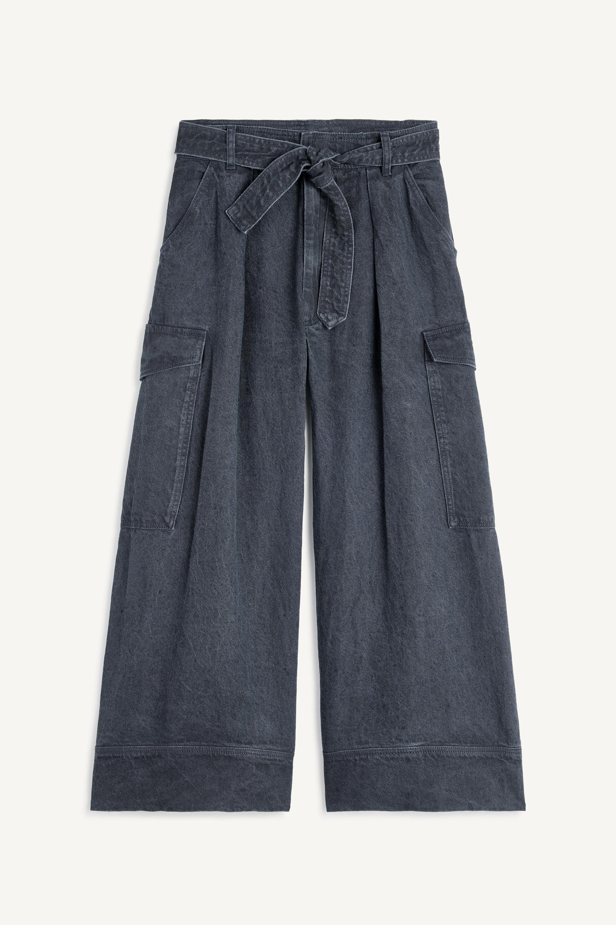 【ZARA】KRN PANT リネンブレンドパンツ 4676/901/428 KRN PANT - Faded blue | ZARA United States