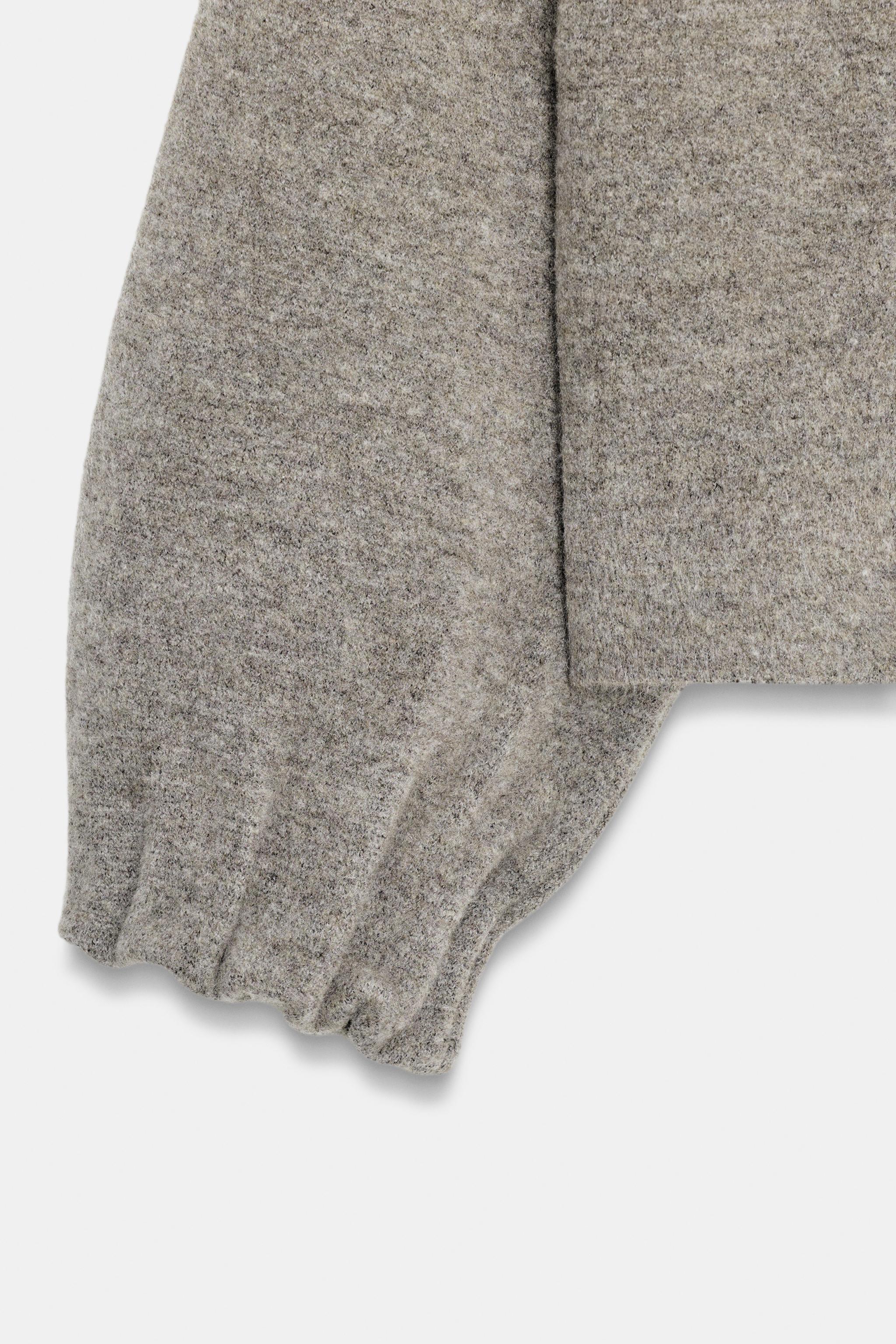 完売 ZARA ニットボンバージャケット S｜ジップアップニットボンバー