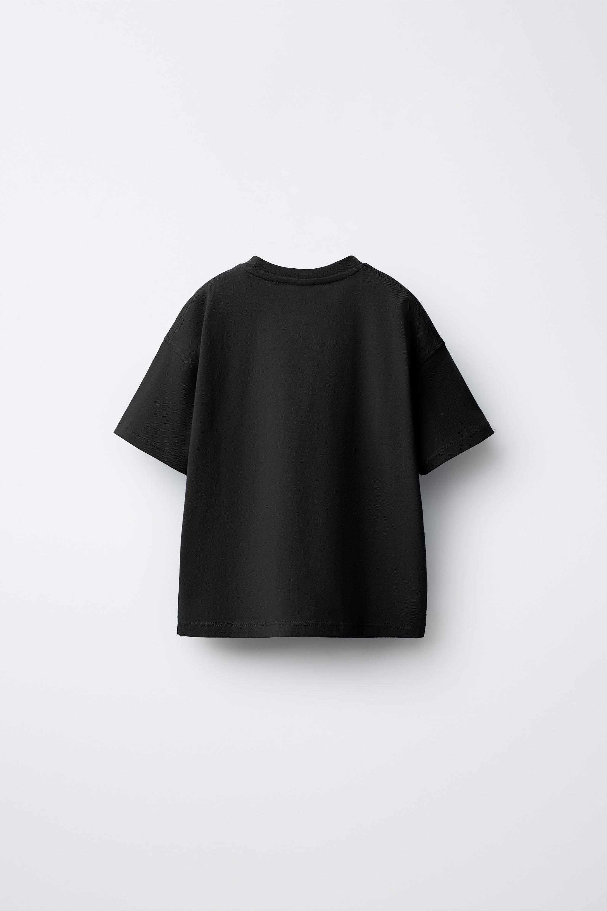 Детские футболки Zara SOLID CREW NECK T-SHIRT — фото 2