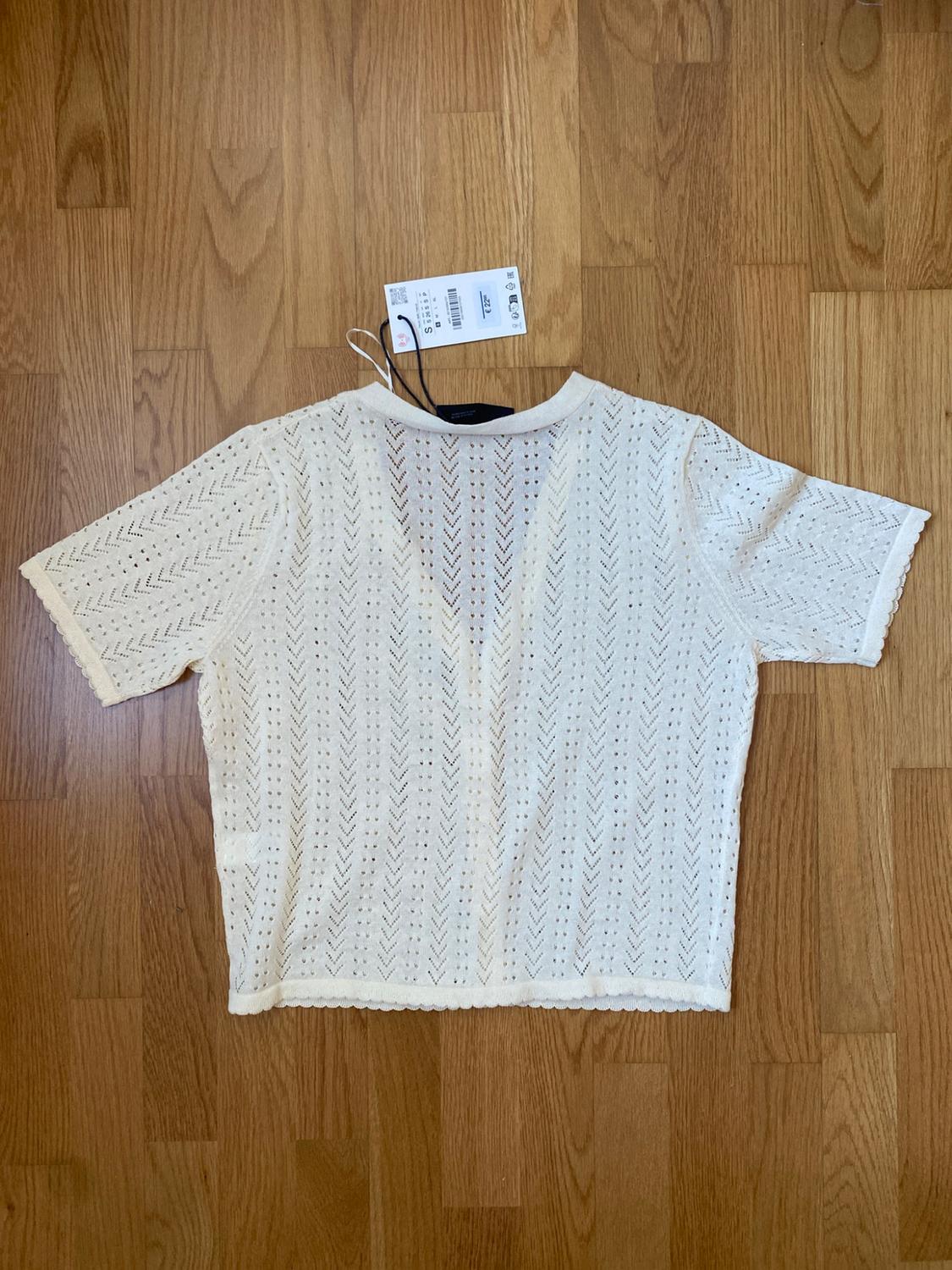 POINTELLE SHORT SLEEVE CARDIGAN - Image 6