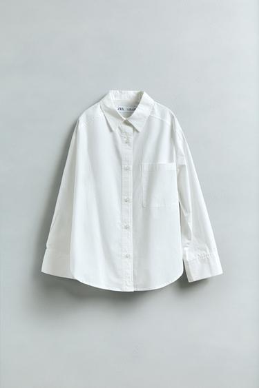 POPLIN SHIRT - White by Zara