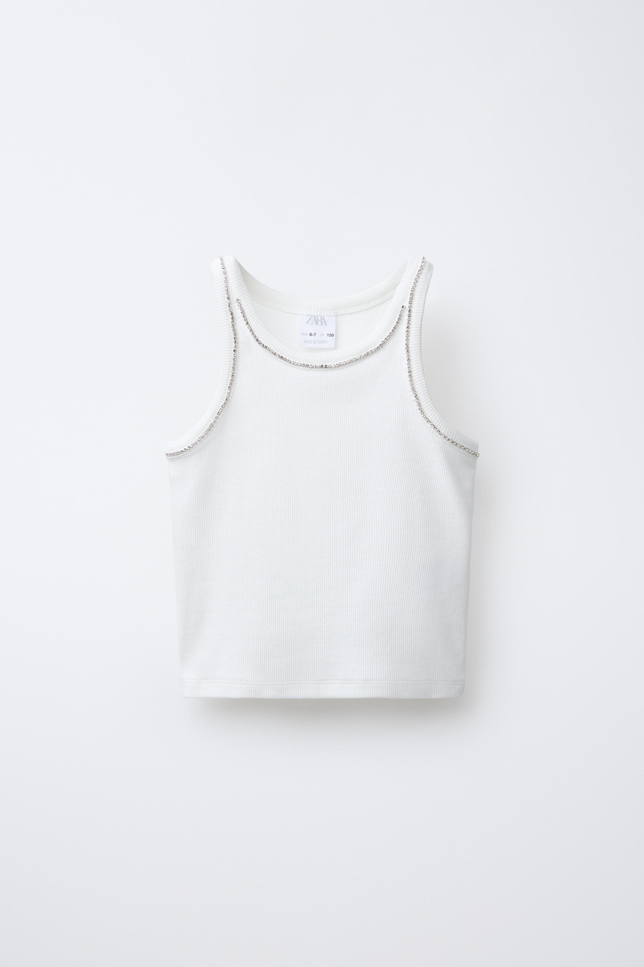 RIB JEWEL SHIRT - White | ZARA United States RIB JEWEL SHIRT - White | ZARA United States