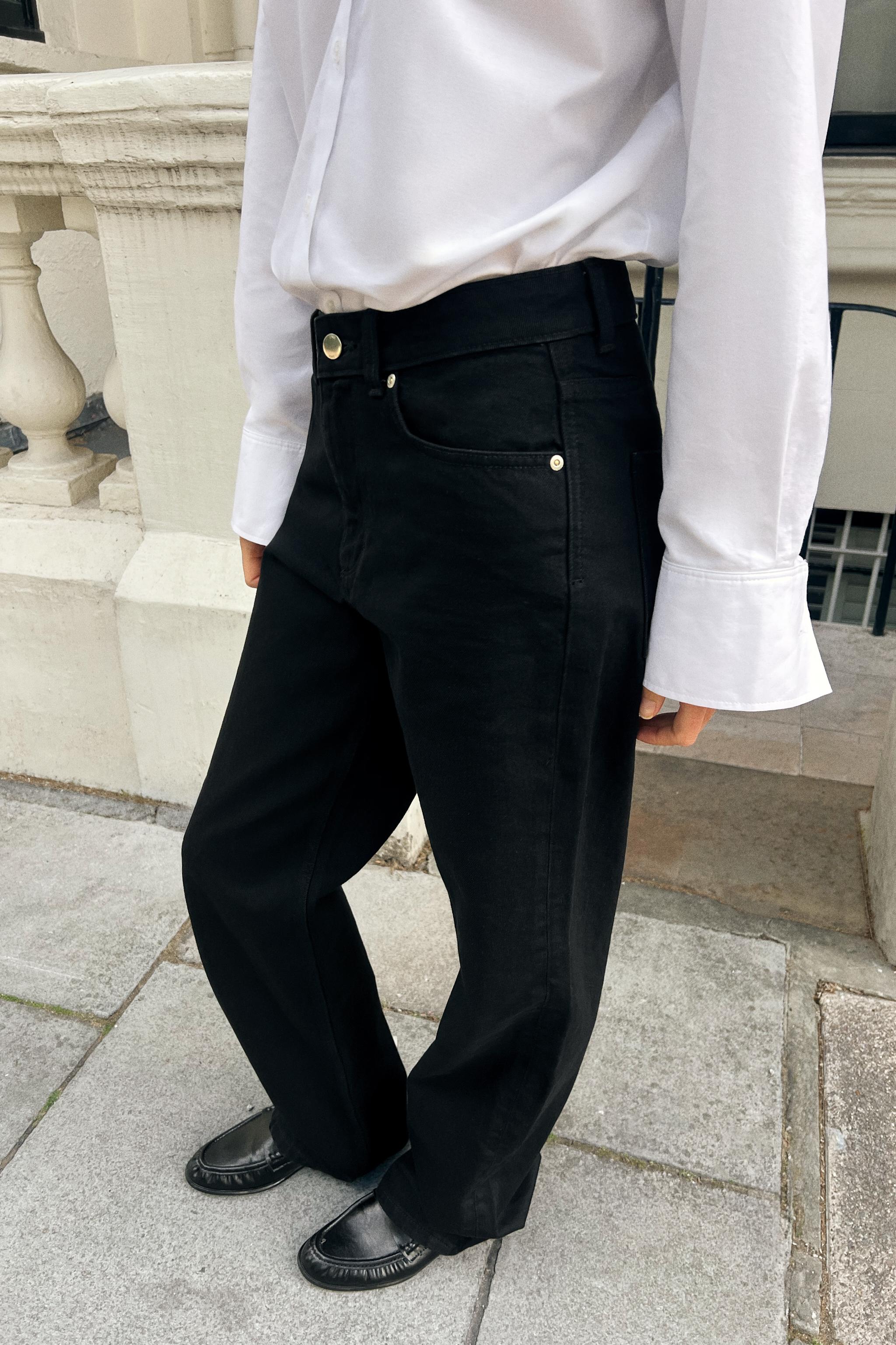 Z1975 HIGH RISE LONG LENGTH REGULAR JEANS — Black