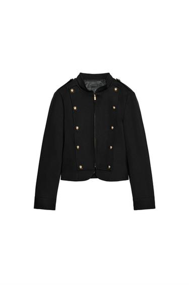 FITTED BLAZER WITH BUTTONS - Black by Zara