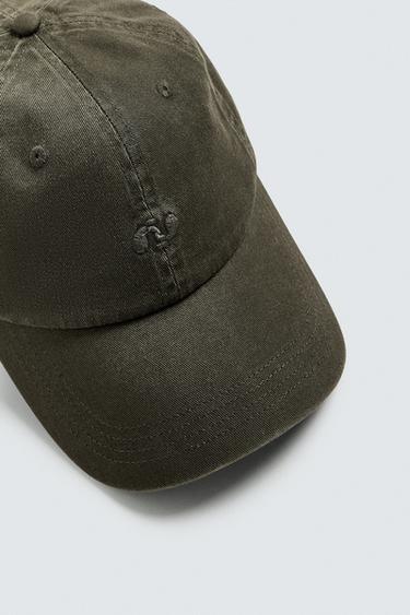 CASQUETTE DÉLAVÉE BRODÉE - Noir / Marron de Zara - Image 6
