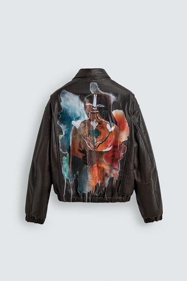 LEATHER JACKET SAMUEL DE SABOIA X ZARA - Brown by Zara