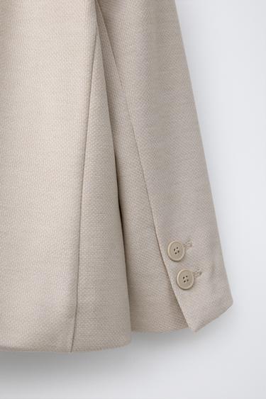 BLAZER DE COSTUME CONFORTABLE - Beige clair de Zara - Image 3